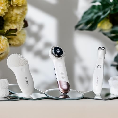 Cecotec Spazzola Per Pulizia Viso Ricaricabile Facecare Skinroutine. Skinroutine, Dispositivo Antiocchiaie, Massaggiatore Con Fototerapia: Potenzia Elasticità Della Pelle, Include Fascia E Polsini - 9