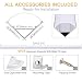 Perfil de Aluminio, DazSpirit 6 Pack 1M/3,3ft V Forma, Cubierta de difusor...