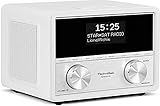 radiowecker dab+ cd DAB+ Radio mit Uhr- und Datumsanzeige, sowie zwei einstellbaren Wecktimern - Das Wecken ist über Radio- oder Signalton möglich