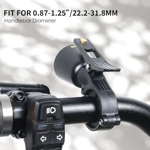 Emove 2 Packs Bike Bell Classic Bicycle Bell Mountain Bike Bells for Adults with Loud Sound and Fit for 0.87-1.25in Or 22.2-31.8mm Bicycle Handlebars, Super Loud Bell with Brass Material