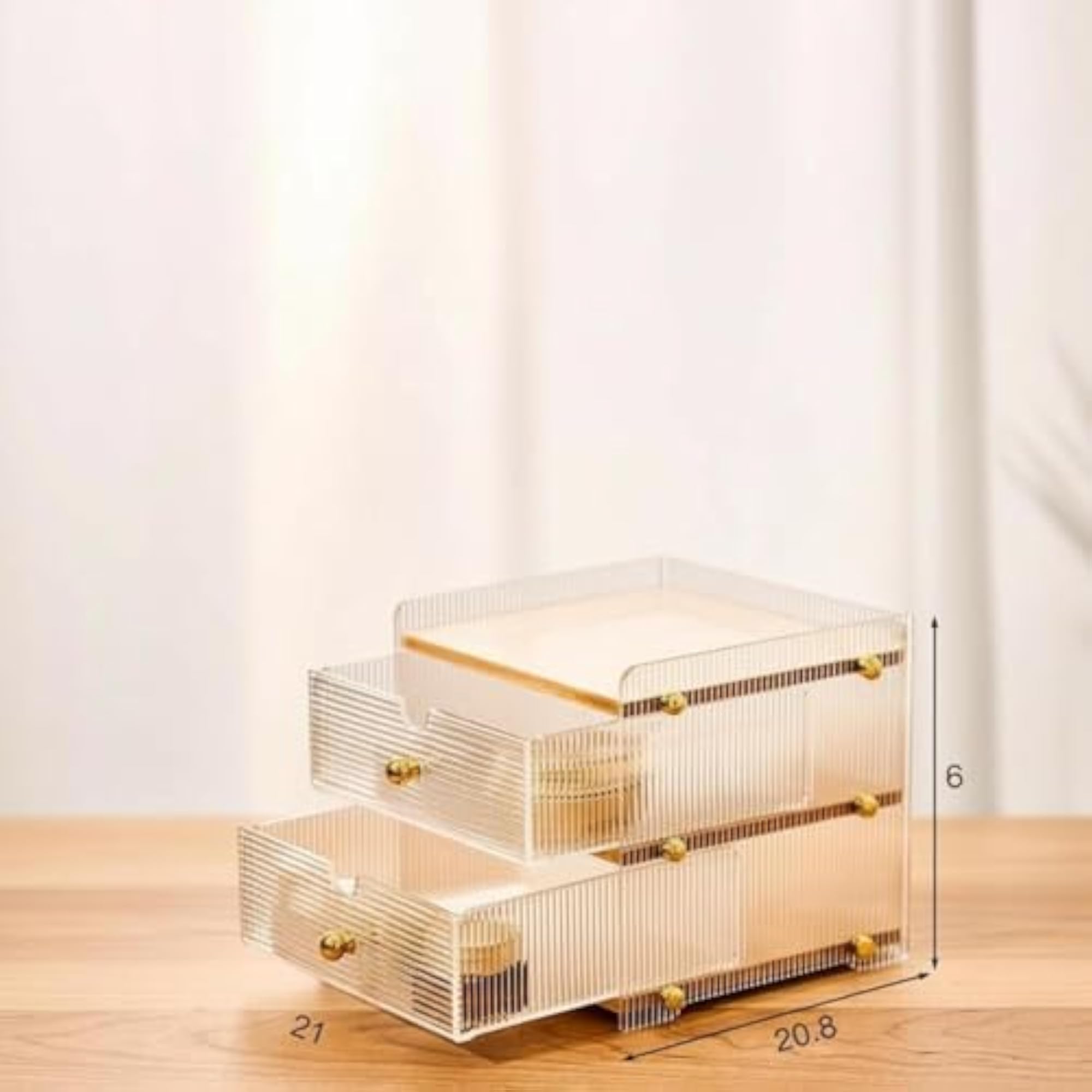 Multi-Tier Acrylic Makeup Organizer, Short