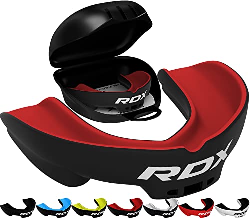 Image of RDX Mouth Guard for Boxing MMA Kickboxing Muay Thai Judo Karate - Adult Gum Shield Mouthpiece Jaw Protector with Storage Case, Martial Arts Football Lacrosse Hockey Contact Sports - Above 12 Years Age