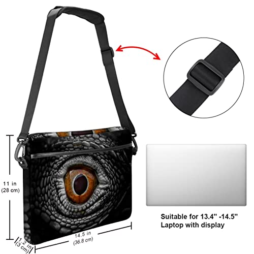 Bolso para portátil de 14 pulgadas que evita arañazos funda de hombro morada tulipán 5