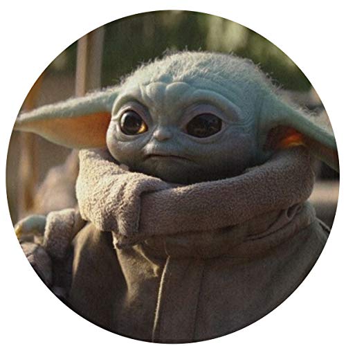 Star Wars Master Yoda Baby Round Carpet Circular Non-Slip Mat Area Rugs Home Decoration Modern Carpets Home Decoration Bedroom Floor Living Room 23 Inch