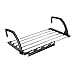WINOMO Portable Vêtements Séchage Rack Verser Balcon Fenêtre en Acier Inoxydable Balcon Séchage Étagère à Chaussures Serviette Rack Étendoir À Linge Intérieur Extérieur