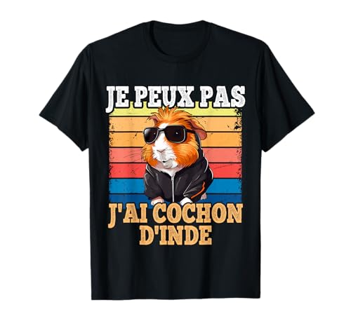 Je Peux Pas J'ai Cochon d'Inde Humour Dinde Mignon Vintage T-Shirt