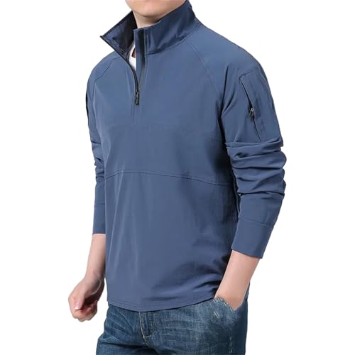 Pull tactique homme respirant et polo à manches longues de sport
