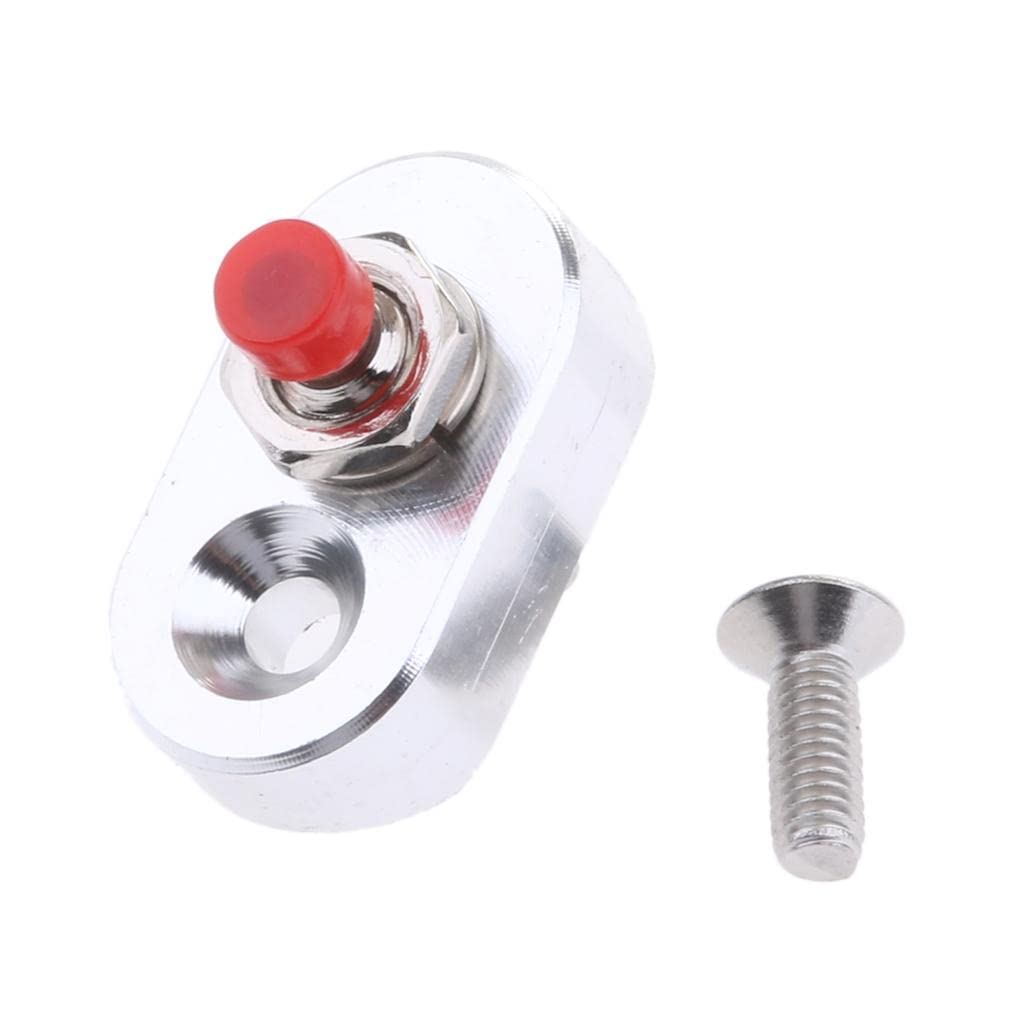CALANDIS Mini CNC Handlebar Horn/Kill Turn Signal Switch Button 12V for Yamaha Silver