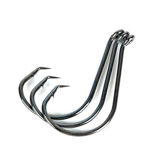 Ganchos de pesca LIOOBO com ganchos afiados de polvo com ganchos para vara para pesca ao ar livre, 0