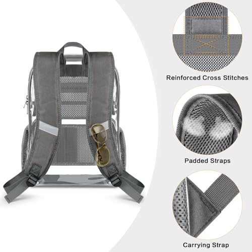 Image of PAMANO Clear Backpack Heavy Duty Transparent See Through Bag for College Work Travel Security