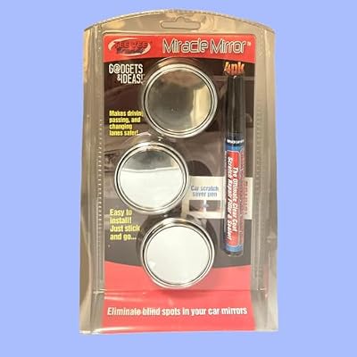 Miracle Mirror 3 Pack W/Bonus Scratch Saver Pen Car Mirrors Repair Filler Removes Mild Etched Restores Perfect Clarity