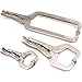 3 Locking C-Clamps Woodworking Vise Hand Grips Tools