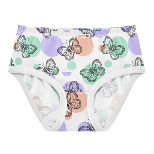 Joisal Butterflies Pastel Little Girl Panties Girls Underwear Toddler Cotton Florals Briefs Kids Undies 2t