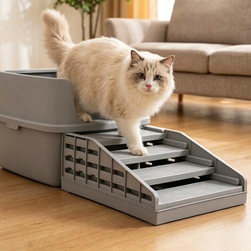 Accessoire litière automatique détachable et combinable gris - 4