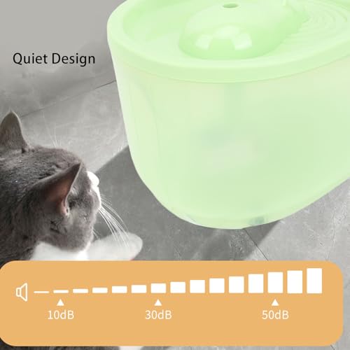 Fuente de Agua Automática para Gatos 2.3L para Mascotas miniatura 3