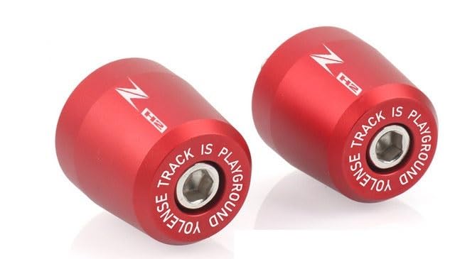 Poignées de guidon pour Kawasaki ZH2 Z650 contrepoids moto rouge