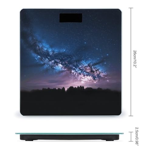 Báscula digital de baño Night Sky con vidrio templado miniatura 2