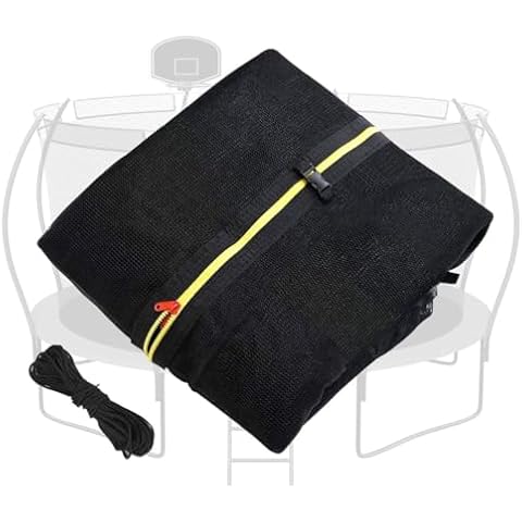 YORIN Replacement Trampoline Safety Net Enclosure for 12FT Round Frame Trampolines - Inner NET(NET ONLY) Cover