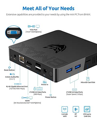 BMAX-B1-Mini-Desktop-Pc-Windows-1064-bits-Corebox-Intel-Celeron-3060hasta-248Ghz-Processor-Computadora-4GB-64-GB-Ordenadores-de-Sobremesa-expandible-SSDDual-WiFiHDMIGigabit-EthernetBT-42