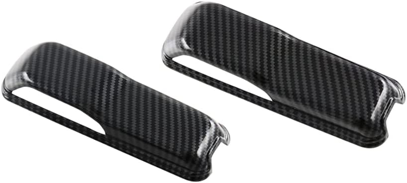 Front Hood Water Spray Nozzle Cover Trim, Engine Hood Hinge Cover Trim, Front Engine Hood Water Spray Nozzle Panel Covers 2018-2022 Compatible with Jeep Wrangler JL, Carbon Fiber