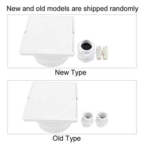 Zerodis Caixa de junção, caixa plástica de resina premium não tóxica, fácil de instalar, fácil de su