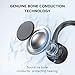 Yorlu Bone Conduction Headphones, Bluetooth 5.3 Open Ear Headphones, 8H Playtimes Wireless Headphones with Mic, Sport Earphones, IP56 Sweatproof Headset for Workout, Hiking, Black