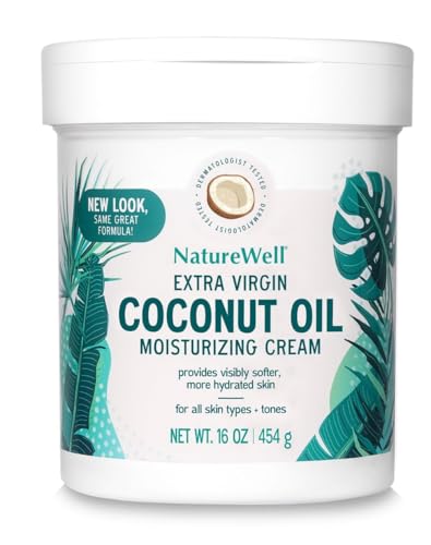 Nature Well Extra-Virgin Coconut Oil Moisturizing Cream 2 Packs (16 oz.) .Packed with proven antioxidants