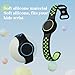 Waterproof Bracelets Compatible with AirTag for Kids, 2 Packs Silicone Holder with Hidden Cover Design Wristband Compatible with AirTag for Child, Breathable GPS Tracker Holder for Kids BGB