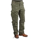 Paratrooper Cargo Pants, Washed for a Retro Look and Feel (Large, OLIVE DRAB)