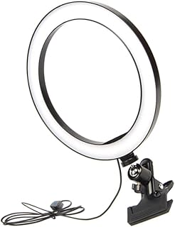 UKCOCO 1pc Shape Light Fill Light Mini Camera Makeup Ring Light Mini Ring Light LED Camera LED Makeup Light Ring Light Kit LED Fill Light Live Stream Light Ring Light with Clip