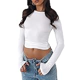 Paket-Inhalt: 1 x Damen Langarmshirt. Bitte beachten Sie, dass die Größe hier die EU-Größe ist.