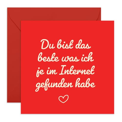 Huxters Jahrestagskarte – Lustiger Pommes-Spruch „Time Fries With You!“, 14,8 X 14,8 Cm, Inkl. Umschlag
