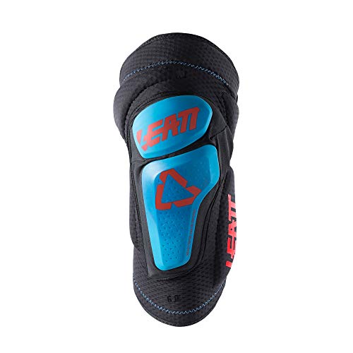 Leatt La 3DF 6.0 est Une genouillère Tout-en-Un Souple et coulissante. Elle est entièremet adaptée à la Pratique du VTT. Genoullières Mixte Adulte, Bleu/Noir, S/M - Image 4