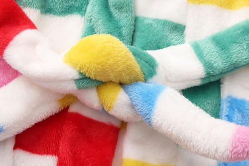 Image of Kids Hooded Bathrobe Girls Soft Plush Hooded Flannel Pajamas Sleepwear Boys Spa Robe