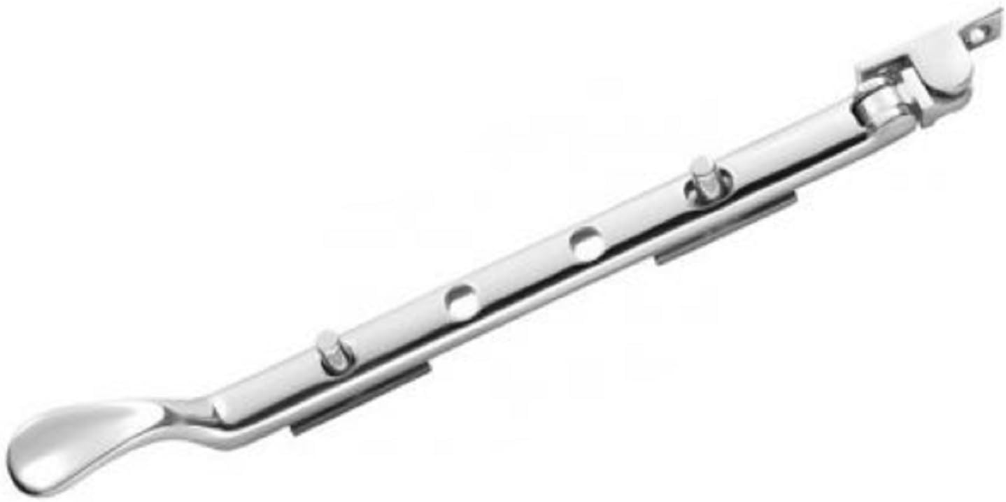 GENUEN® 254mm (10") Victorian Window Casement Stay for Wooden/Timber Windows (Polished Chrome)