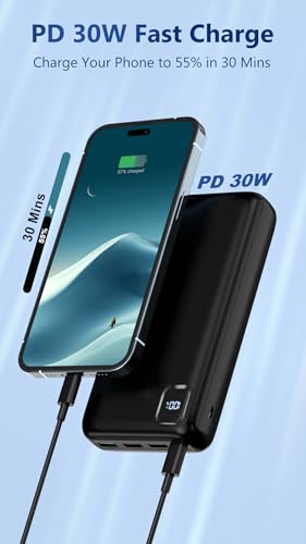 Portable Charger Power Bank 50000mAh, 30W PD Fast-Charge Battery Pack - image 2