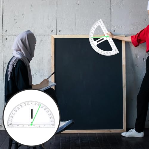 Rapporteur mathématique transparent avec aimant pour dessin technique et géométrie - 7