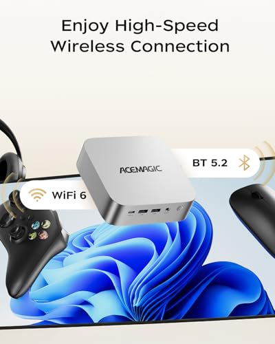 Image of ACEMAGIC K1 Mini PC Intel i5-12600H 16GB RAM 512GB ROM, 12 Cores 16 Threads, Triple 4K Display, WiFi 6 Bluetooth 5.2 Gigabit Ethernet, Windows 11 Pro Small Desktop Computer for Home Office Business