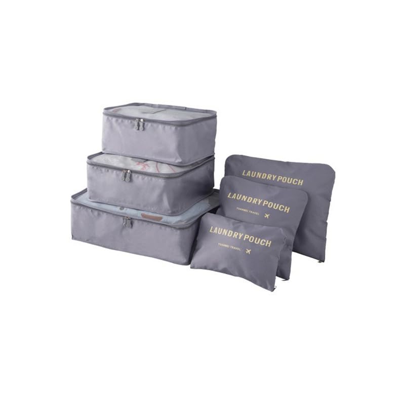 6PCS/Set Suitcase Storage Bags Luggage Organiser Clothes Packing ...