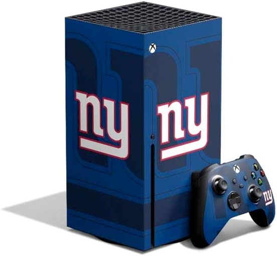 Skinit Decal Gaming Skin Compatible with Xbox Series X Bundle - Officially Licensed NFL New York Giants Design