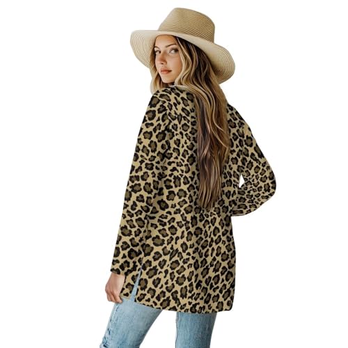 Image of Womens Open Fron Cardigan Sweaters Long Sleeve Tops Daily Coats