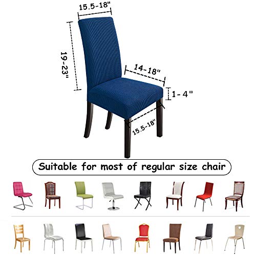 image for NORTHERN BROTHERS Chair Covers Stretch Chair Covers, 8 Pack Chair Slip