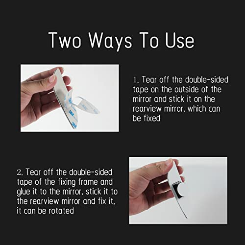 image for MARLBSTON 2 pcs Blind Spot Mirrors, HD Glass Convex 360° Wide Angle S