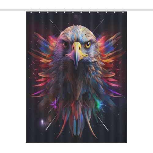Rideau de douche imperméable anti-éclaboussures pour baignoire 140x183cm