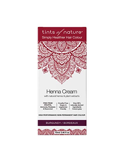 Tints of Nature Burgundy Semi-Permanent Henna Cream Hair Colour Natural and Organic - Single Pack Cover