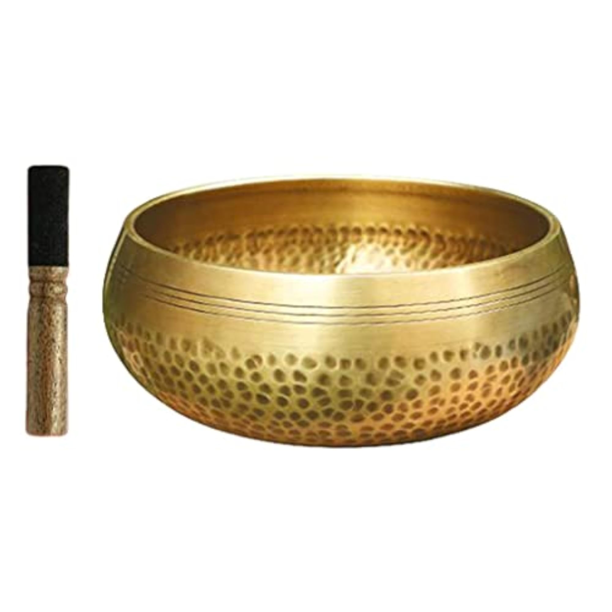 Copper Singing Bowl Set for Buddhist Meditation, Dia 11cm