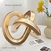 toytoto Modern Gold Geometric Sculpture Gold Knot Home Accent Decor,Multi-Angle Geometric Sculptures Statues for Living Room Bedroom Office Desk Bookshelf Coffee Table Home Decorations