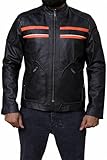Cuir véritable de qualité supérieure : cette veste de moto pour homme est fabriquée à partir de cuir véritable de haute qualité qui offre une durabilité durable, une résistance naturelle à l'usure et une sensation douce et luxueuse.