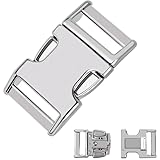 Fastener Stainless Steel Buckle for Collar & Quick Release with Easy Buckle for Small Medium Large Dogs (3.0)
