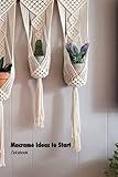 Macramé Ideas to Start Notebook: Notebook|Journal| Diary/ Lined - Size 6x9 Inches 100 Pages
